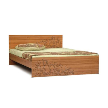 Double bed with oak   